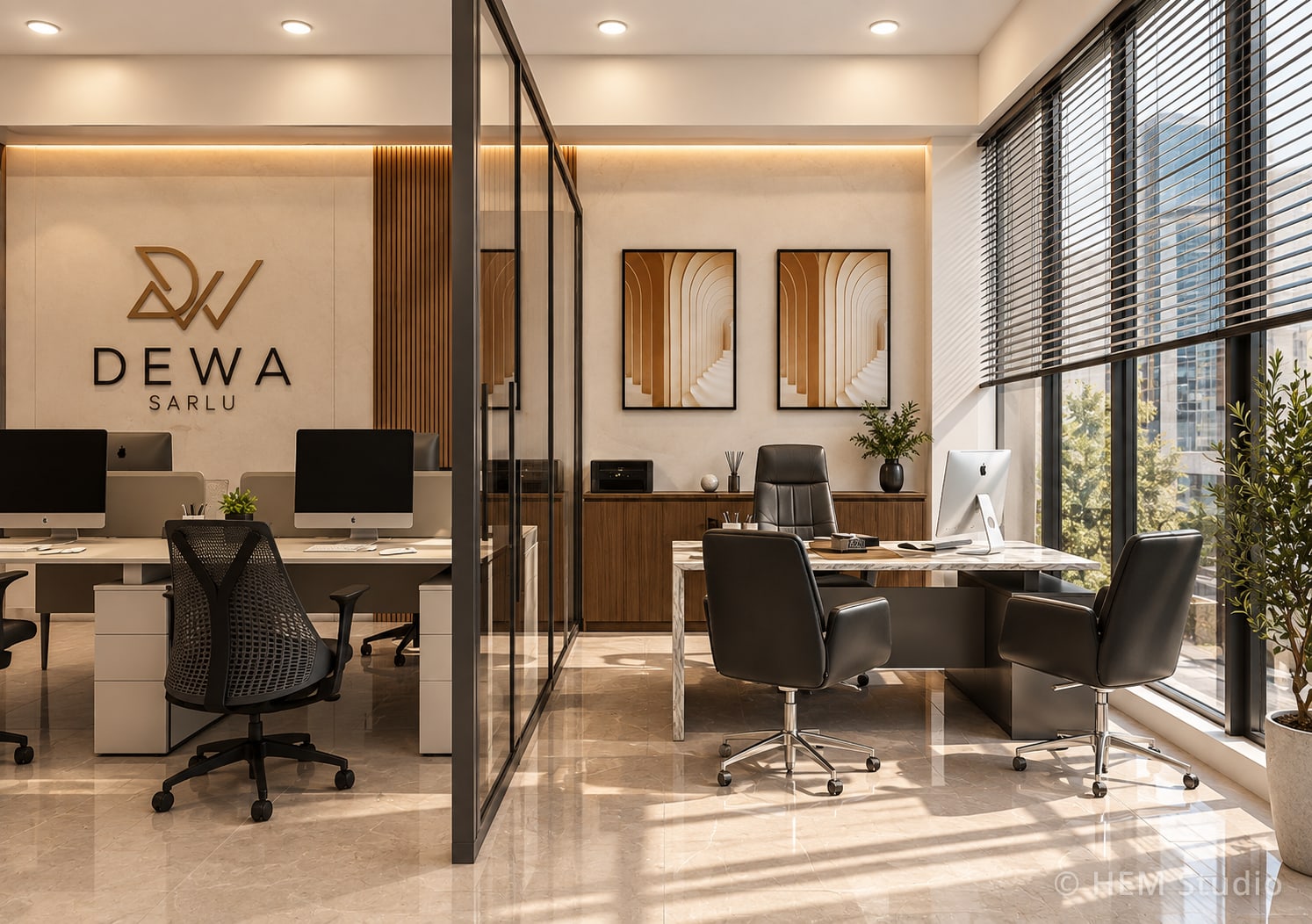 Dewa SARL — Rendu 3D — bureau de direction