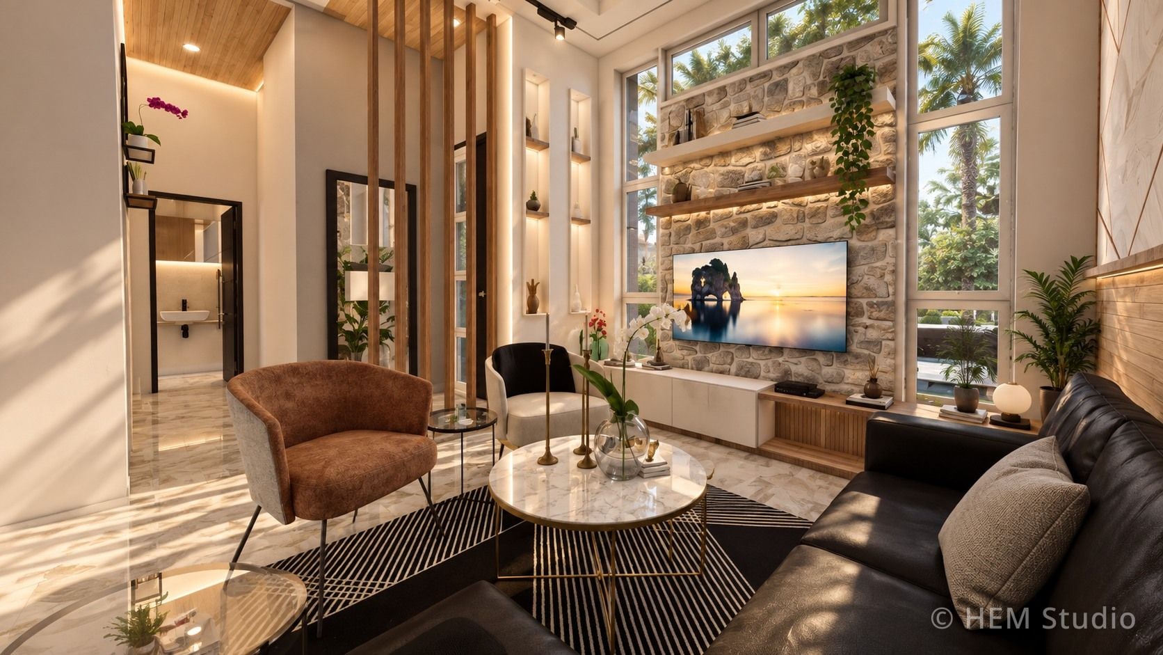 Villa Limete — Rendu 3D — sejour