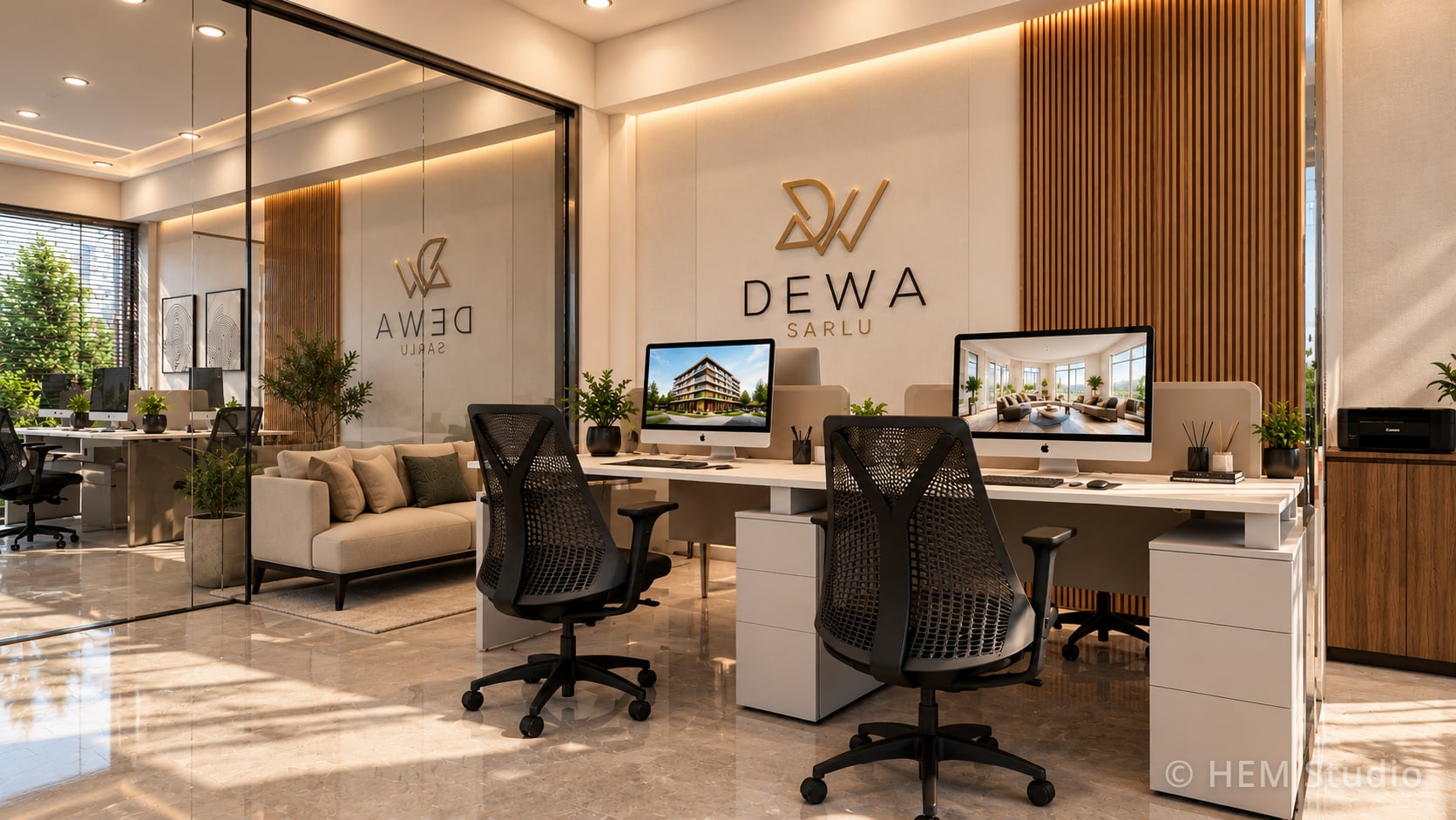 Dewa SARL — Rendu 3D — postes de travail
