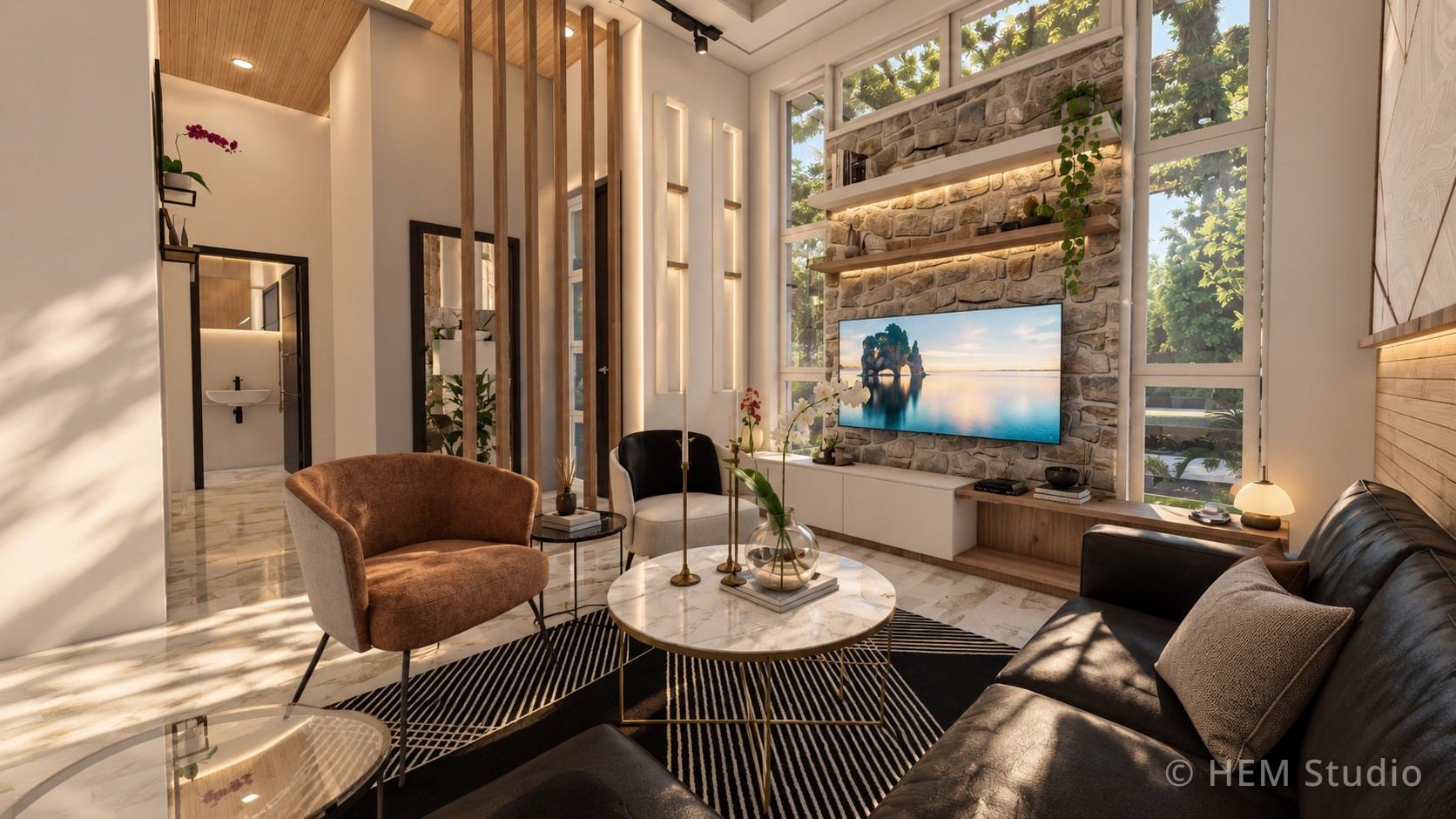 Villa Limete — Rendu 3D — sejour
